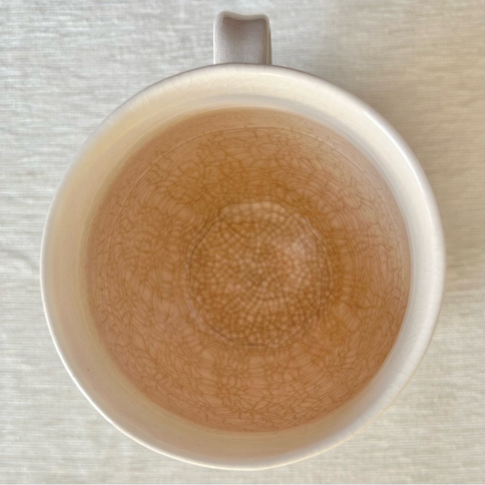 ANTHROPOLOGIE porcelain d floral handmade mug - Picture 5 of 6